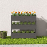 Vidaxx Pflanzgefäß 112x25x104,5 cm massives Kiefernholz grau