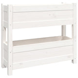 Vidaxx Pflanzgefäß 77x25x66 cm massives Kiefernholz weiß
