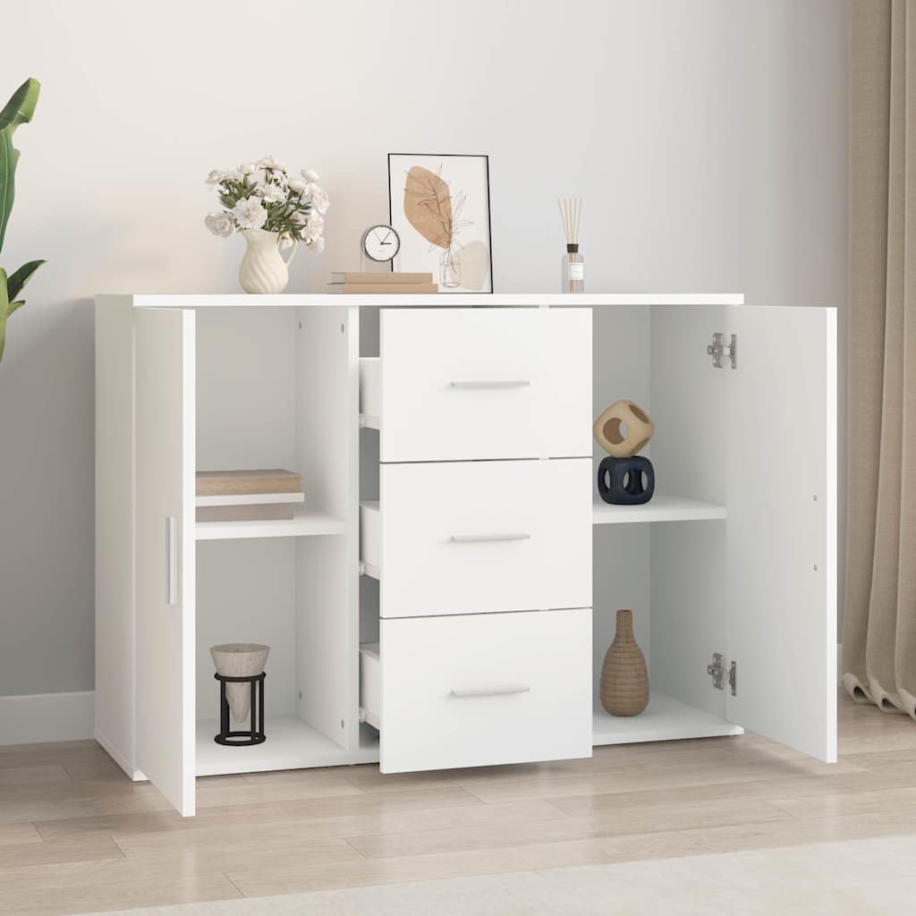 Vidaxl dressoir 91x29,5x65 cm bewerkt hout wit