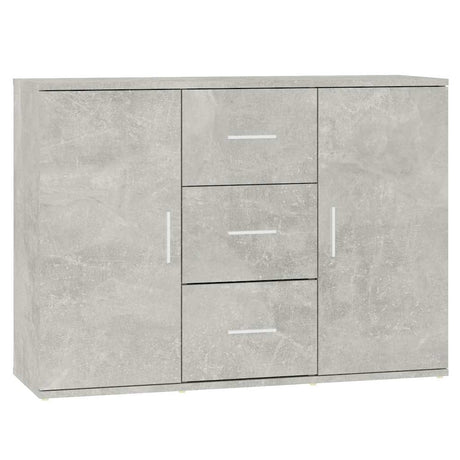 Vidaxl dressoir 91x29,5x65 cm bewerkt hout betongrijs