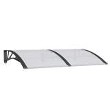 Vidaxx Türvordach 150x100 cm Polycarbonat schwarz
