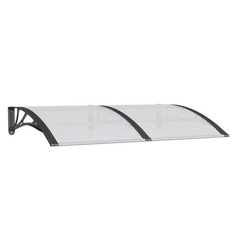 Vidaxx Türvordach 150x100 cm Polycarbonat schwarz