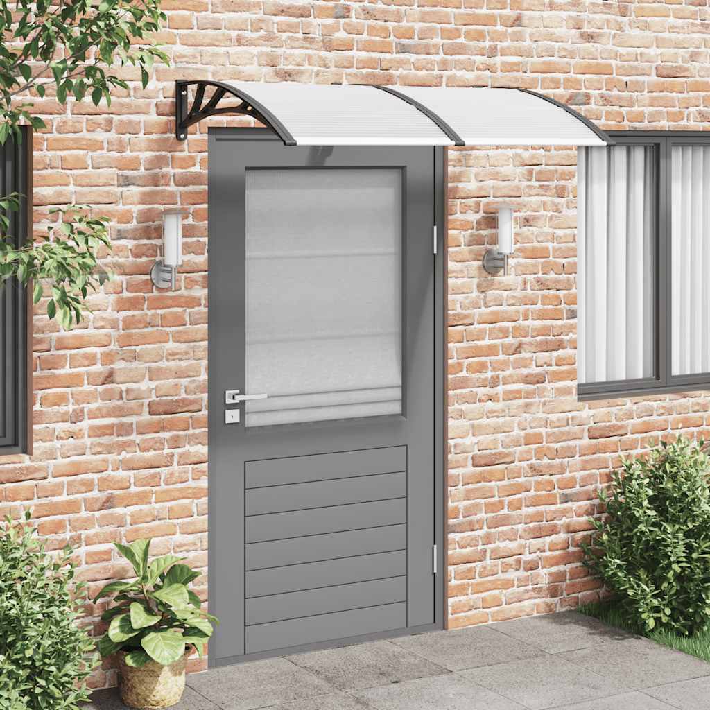 Vidaxx Türvordach 150x100 cm Polycarbonat schwarz