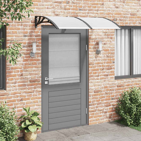 Vidaxx Türvordach 150x100 cm Polycarbonat schwarz