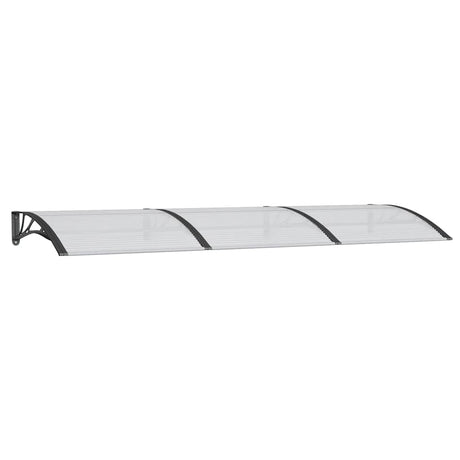 Vidaxx Türvordach 300x100 cm Polycarbonat schwarz