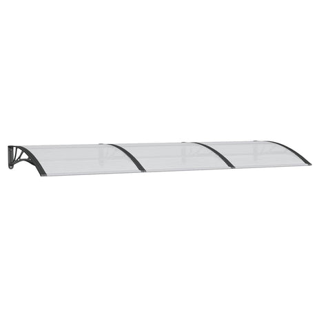 Vidaxx Türvordach 300x100 cm Polycarbonat schwarz