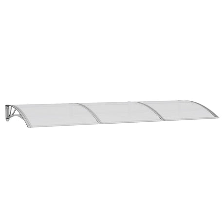Vidaxx Türvordach 300x100 cm Polycarbonat grau