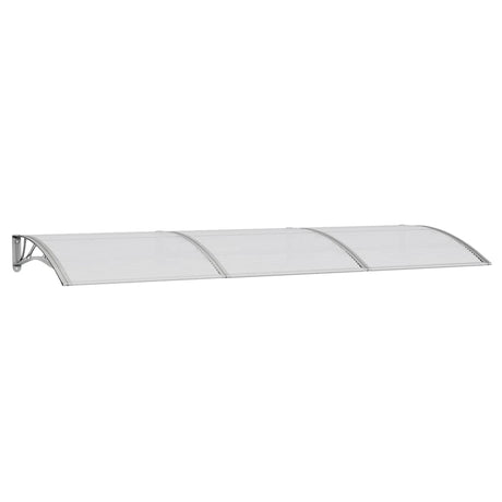 Vidaxx Türvordach 300x100 cm Polycarbonat grau