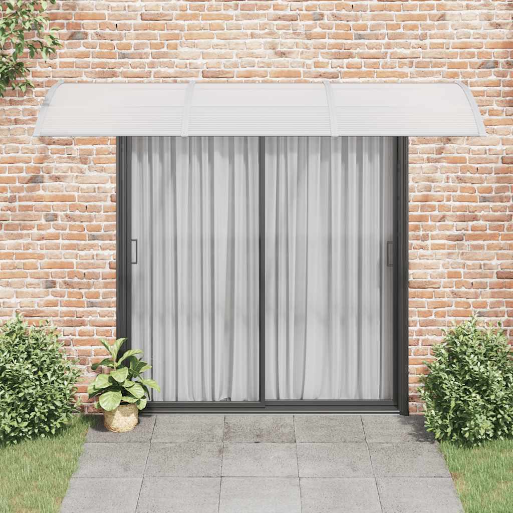 Vidaxx Türvordach 300x100 cm Polycarbonat grau