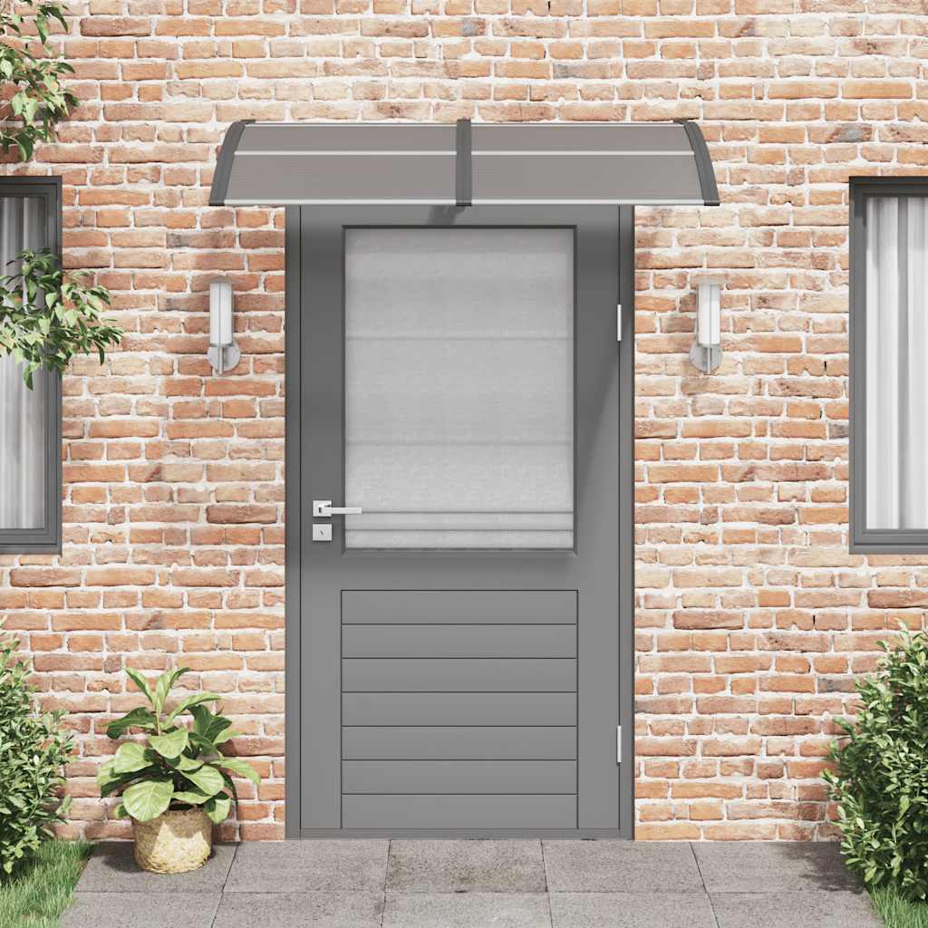 Vidaxx Türvordach 150x100 cm Polycarbonat schwarz