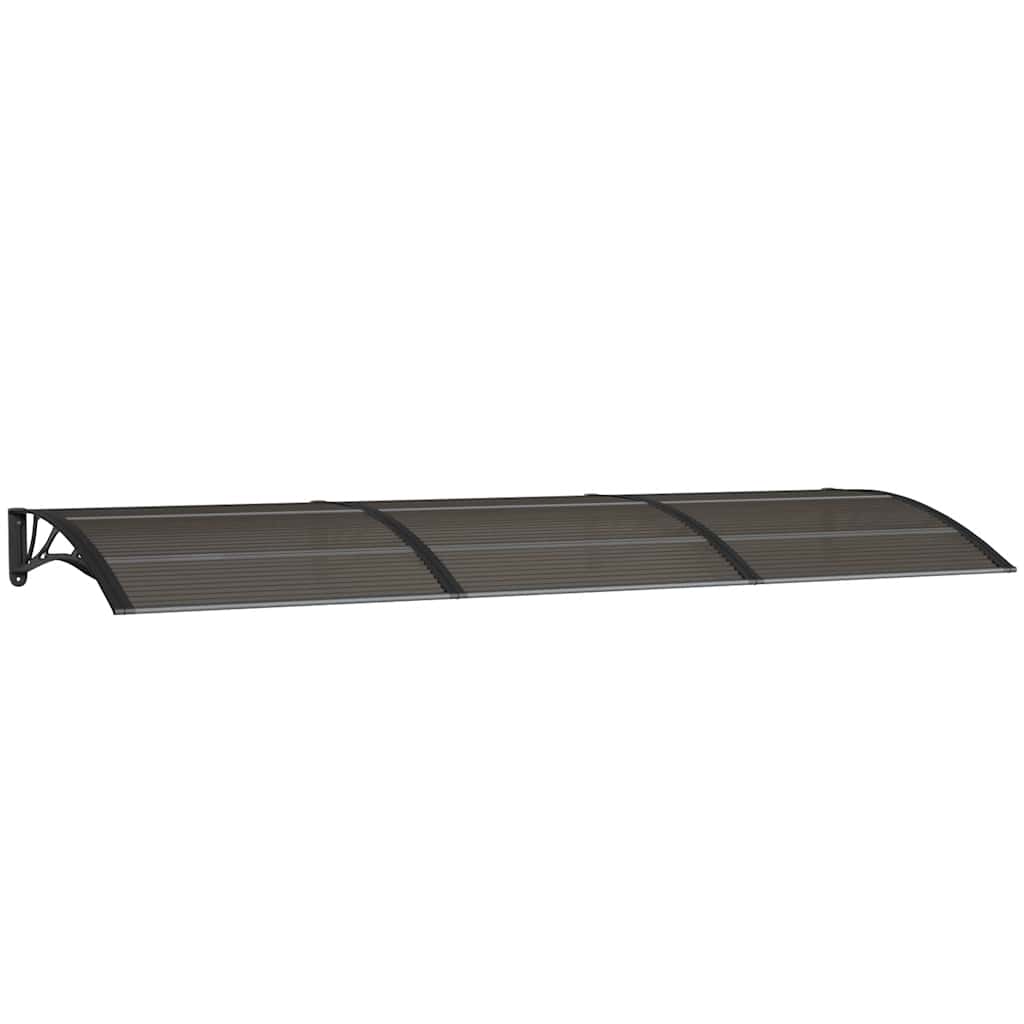 Vidaxx Türvordach 300x100 cm Polycarbonat schwarz