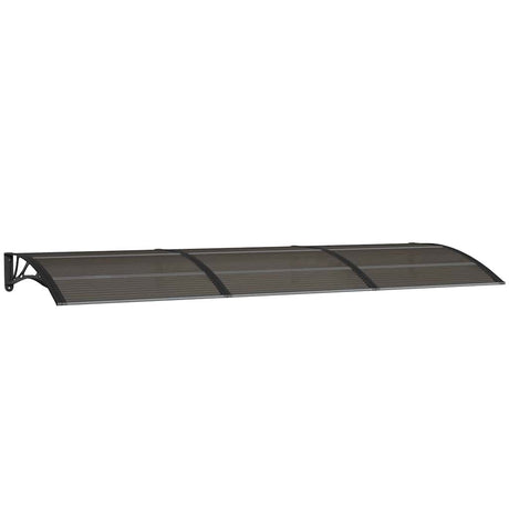 Vidaxx Türvordach 300x100 cm Polycarbonat schwarz