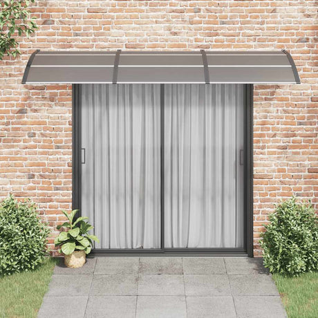 Vidaxx Türvordach 300x100 cm Polycarbonat schwarz