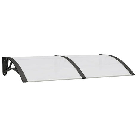 Vidaxx Türvordach 150x75 cm Polycarbonat schwarz und transparent