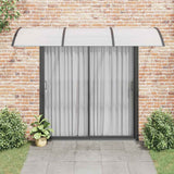 Vidaxx Türvordach 300x75 cm Polycarbonat schwarz und transparent