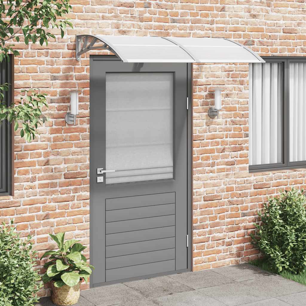 Vidaxx Türvordach 150x75 cm Polycarbonat grau