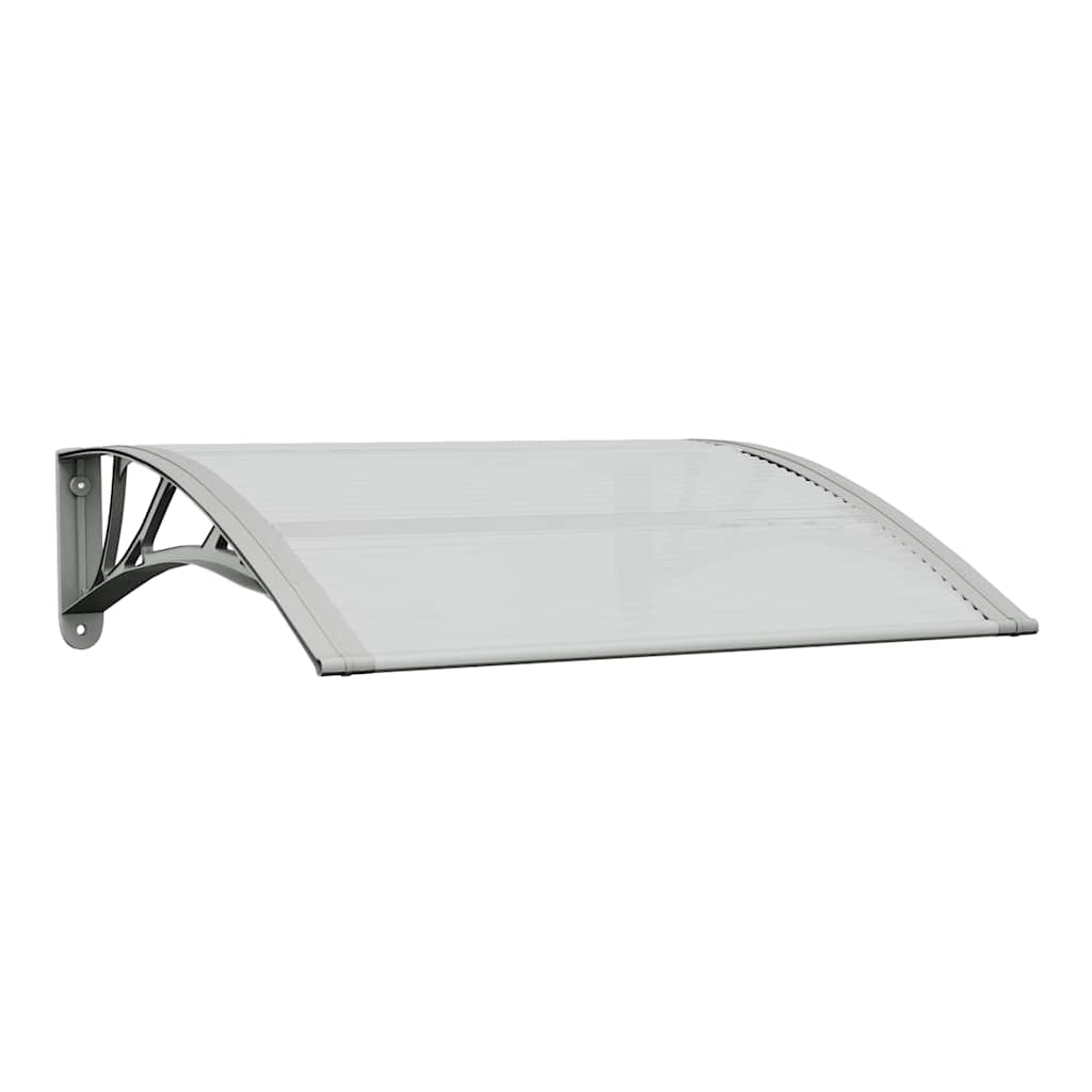 Vidaxx Türvordach grau und transparent 80x75 cm Polycarbonat