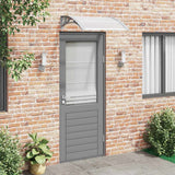 Vidaxx Türvordach grau und transparent 80x75 cm Polycarbonat