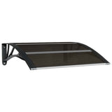 Vidaxx Türvordach schwarz 80x75 cm Polycarbonat