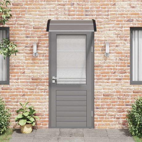 Vidaxx Türvordach schwarz 100x75 cm Polycarbonat