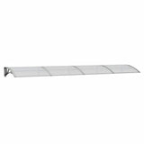 Vidaxx Türvordach 350x75 cm Polycarbonat grau und transparent