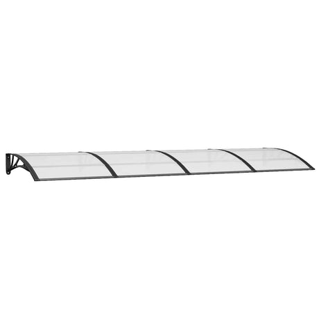 Vidaxx Türvordach 350x100 cm Polycarbonat schwarz