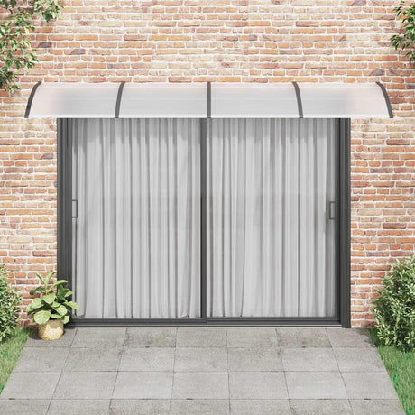Vidaxx Türvordach 350x100 cm Polycarbonat schwarz