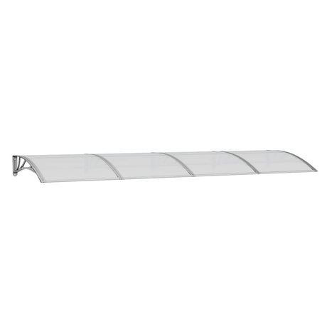 Vidaxx Türvordach 350x100 cm Polycarbonat grau