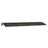 Vidaxx Türvordach schwarz 350x100 cm Polycarbonat