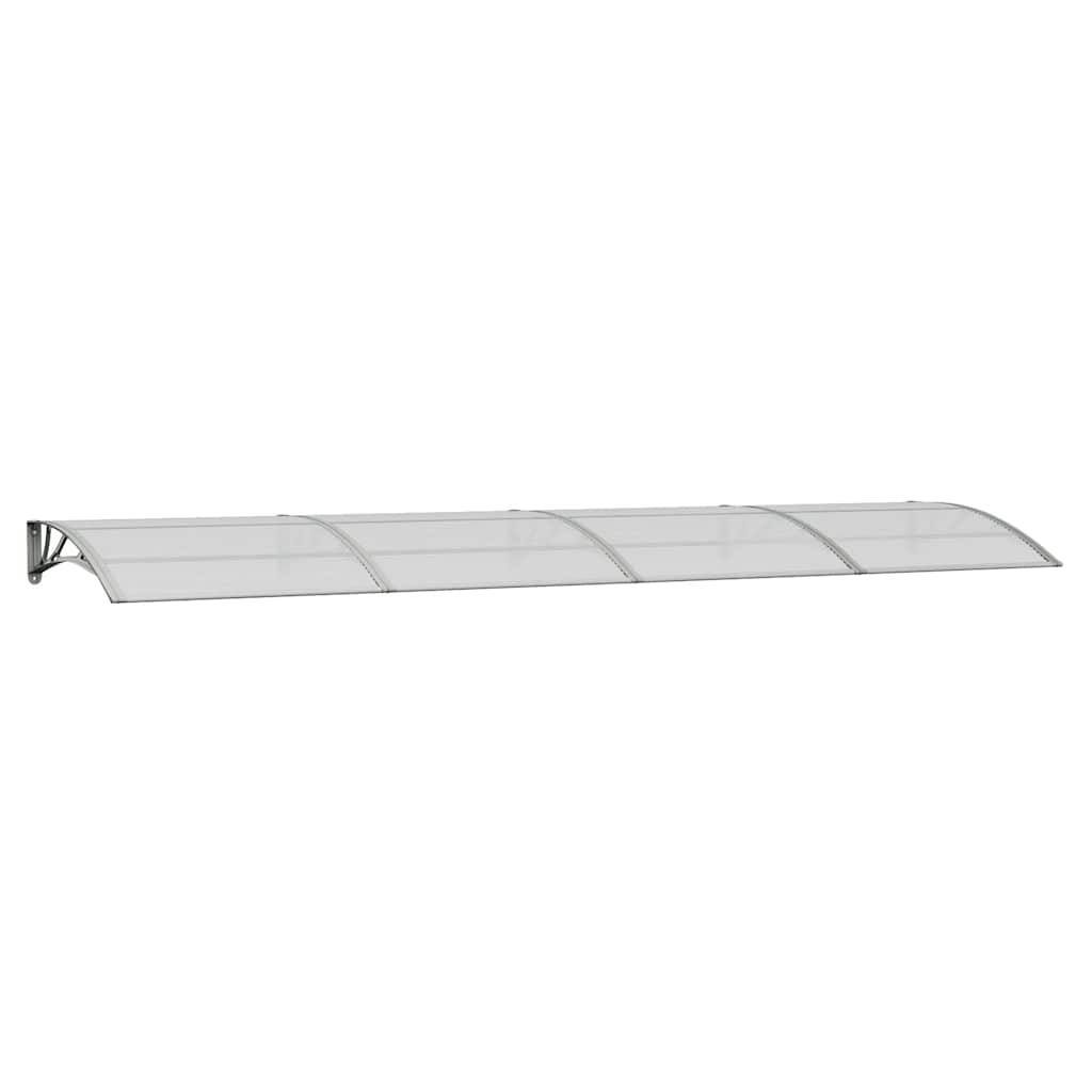 Vidaxx Türvordach 400x100 cm Polycarbonat grau