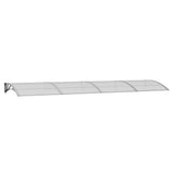 Vidaxx Türvordach 400x100 cm Polycarbonat grau