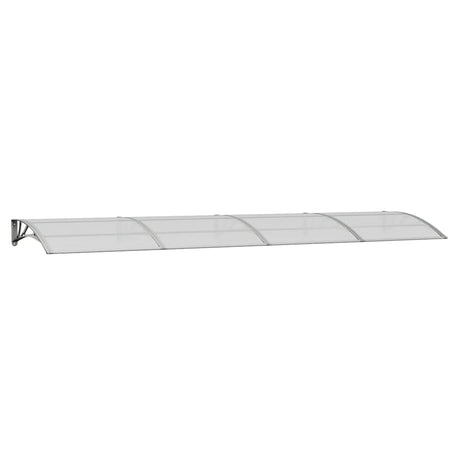 Vidaxx Türvordach 400x100 cm Polycarbonat grau