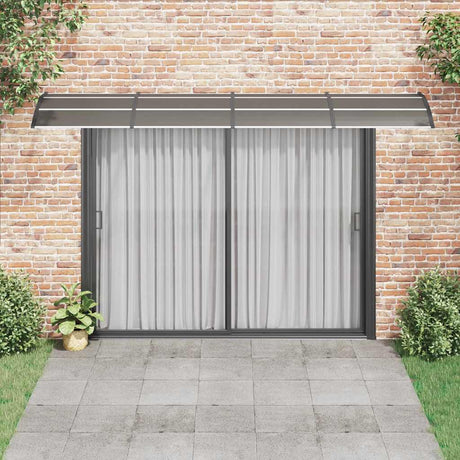 Vidaxx Türvordach 400x100 cm Polycarbonat schwarz