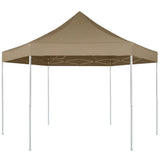 Vidaxx faltbares Partyzelt sechseckig 3,6x3,1 m taupe 220 g m²