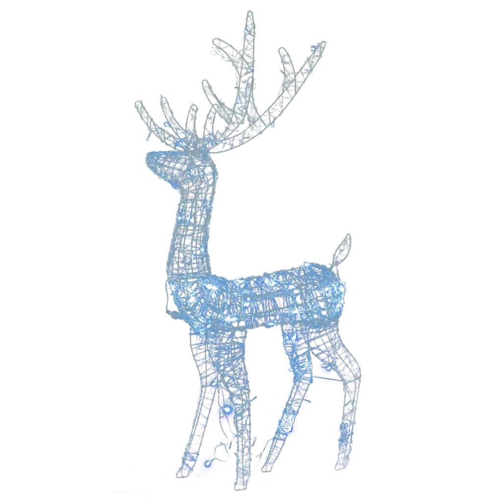 VidaXL Weihnachtsdekoration Rentier 3 Stk. 120 cm Acryl kaltweiß
