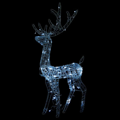 VidaXL Weihnachtsdekoration Rentier 3 Stk. 120 cm Acryl kaltweiß