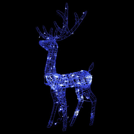 VidaXL Weihnachtsdekoration Rentier 3 Stk. 120 cm Acryl Blau