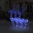 VidaXL Weihnachtsdekoration Rentier 3 Stk. 120 cm Acryl Blau