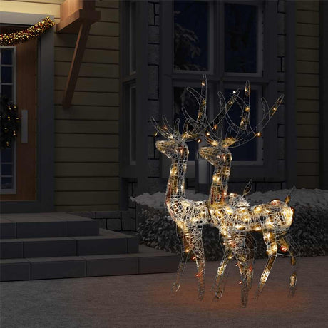 VidaXL Weihnachtsdekoration Rentier 2 Stück Mehrfarbig 120 cm Acryl