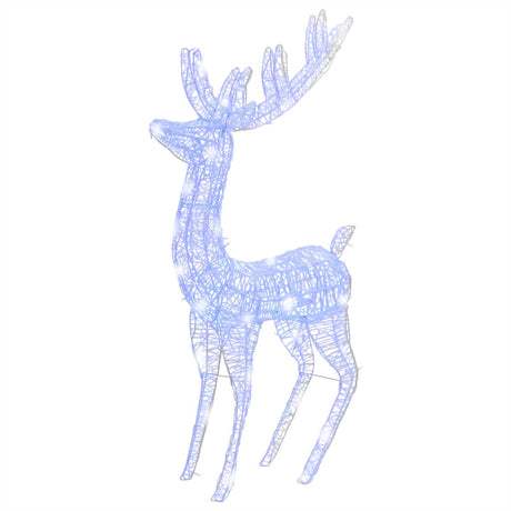 VidaXL Weihnachtsdekoration Rentier XXL 2 Stk. 250 LEDs Blau 180 cm Acryl
