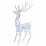 VidaXL Weihnachtsdekoration Rentier XXL 2 Stk. 250 LED mehrfarbig 180cm Acryl