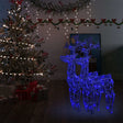 VidaXL Weihnachtsdekoration Rentier 2 Stück 60x16x100 cm Acryl