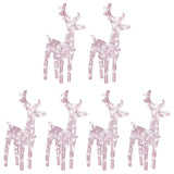 VidaXL Weihnachtsrentier 6 Stk. 240 LEDs Acryl warmweiß