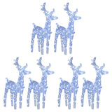 VidaXL Weihnachtsrentier 6 Stk. 240 LEDs Acryl kaltweiß