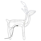VidaXL Weihnachtsfigur Rentier 2 Stück 76x42x87 cm kaltweiß