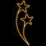 Vidaxl lichtkabels 4 st stervormig 125,5x53x4,5 cm warmwit