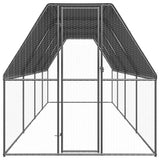 VidaXL Außenstall für Hühner 2x8x2 m aus verzinktem Stahl