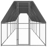 VidaXL Außenstall für Hühner 2x10x2 m aus verzinktem Stahl