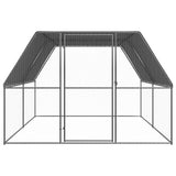 VidaXL Außenstall für Hühner 3x4x2 m aus verzinktem Stahl