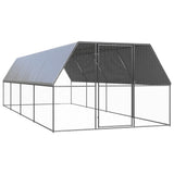 VidaXL Außenstall für Hühner 3x8x2 m aus verzinktem Stahl